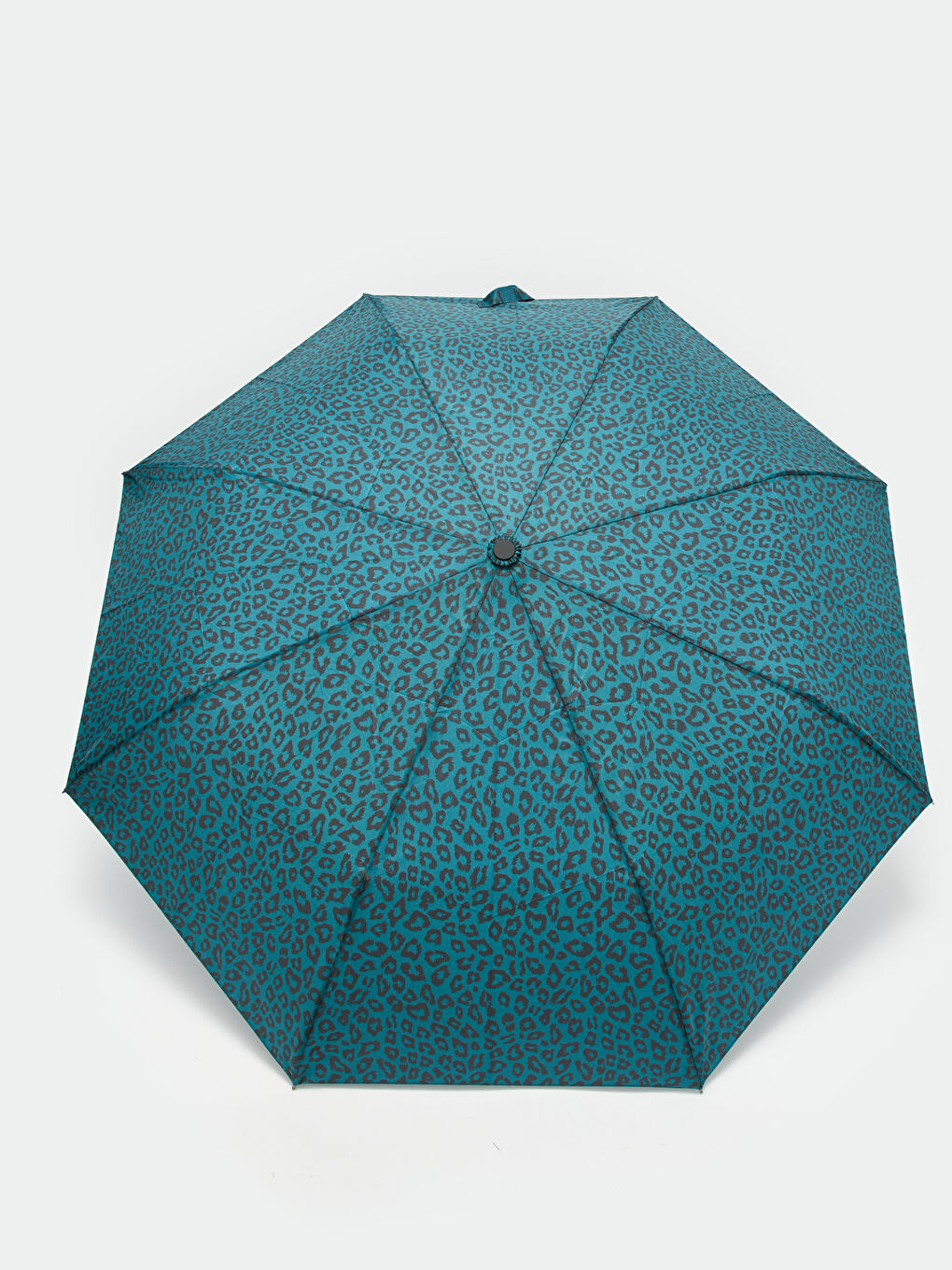 Karışık Leopar Desenli Kılıflı Otamatik Kadın Şemsiye-2
