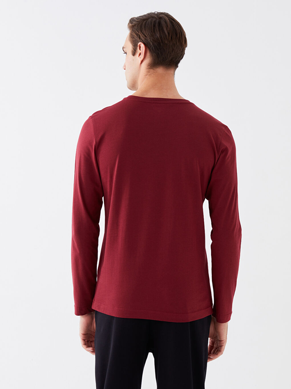 LC WAIKIKI V-Neck Long Sleeve Men's Undershirt -W31640Z8-HMS