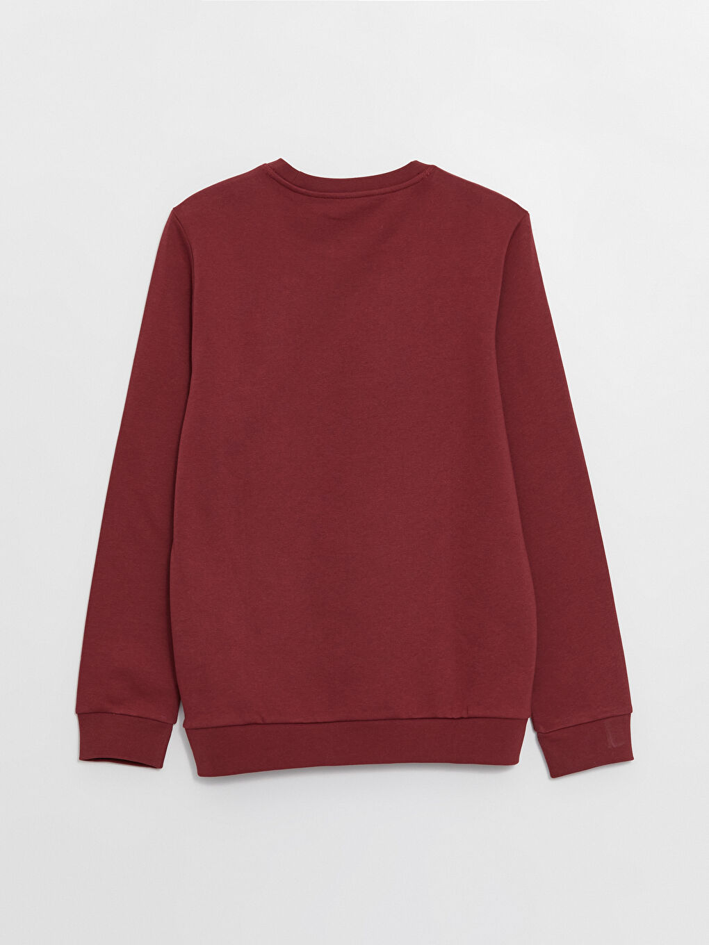 LCWAIKIKI Classic Bordo Bisiklet Yaka Uzun Kollu Erkek Sweatshirt - 7