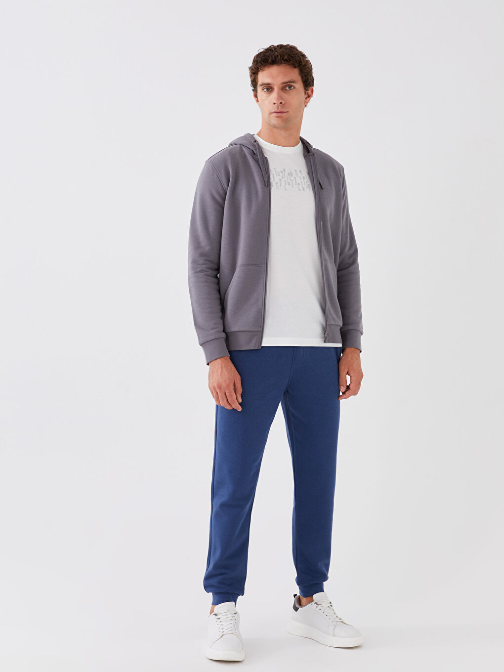 Pantaloni de trening groși cu croială standard pentru bărbați