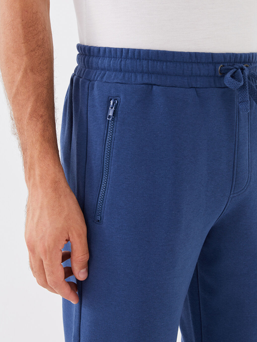 Pantaloni de trening groși cu croială standard pentru bărbați-3