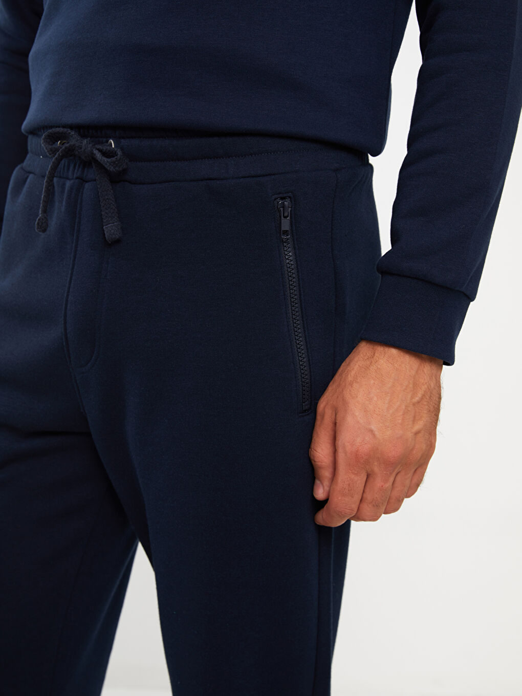 Pantaloni de trening groși cu croială standard pentru bărbați-3