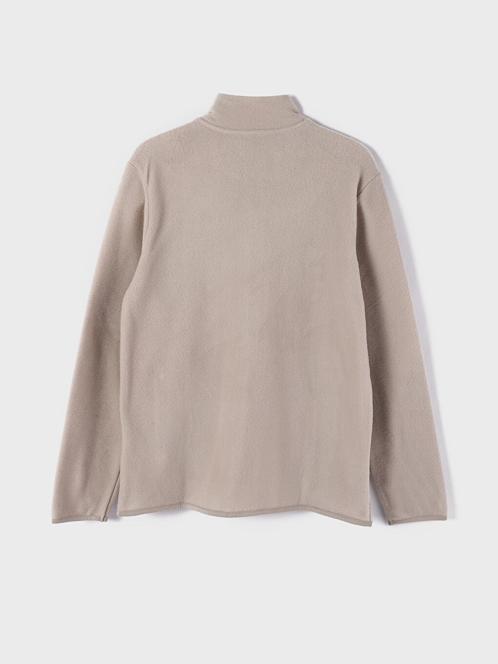 Funnel Neck Long Sleeve Men's Polar Cardigan-1