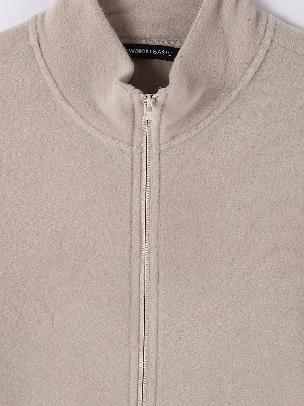 Funnel Neck Long Sleeve Men's Polar Cardigan-2