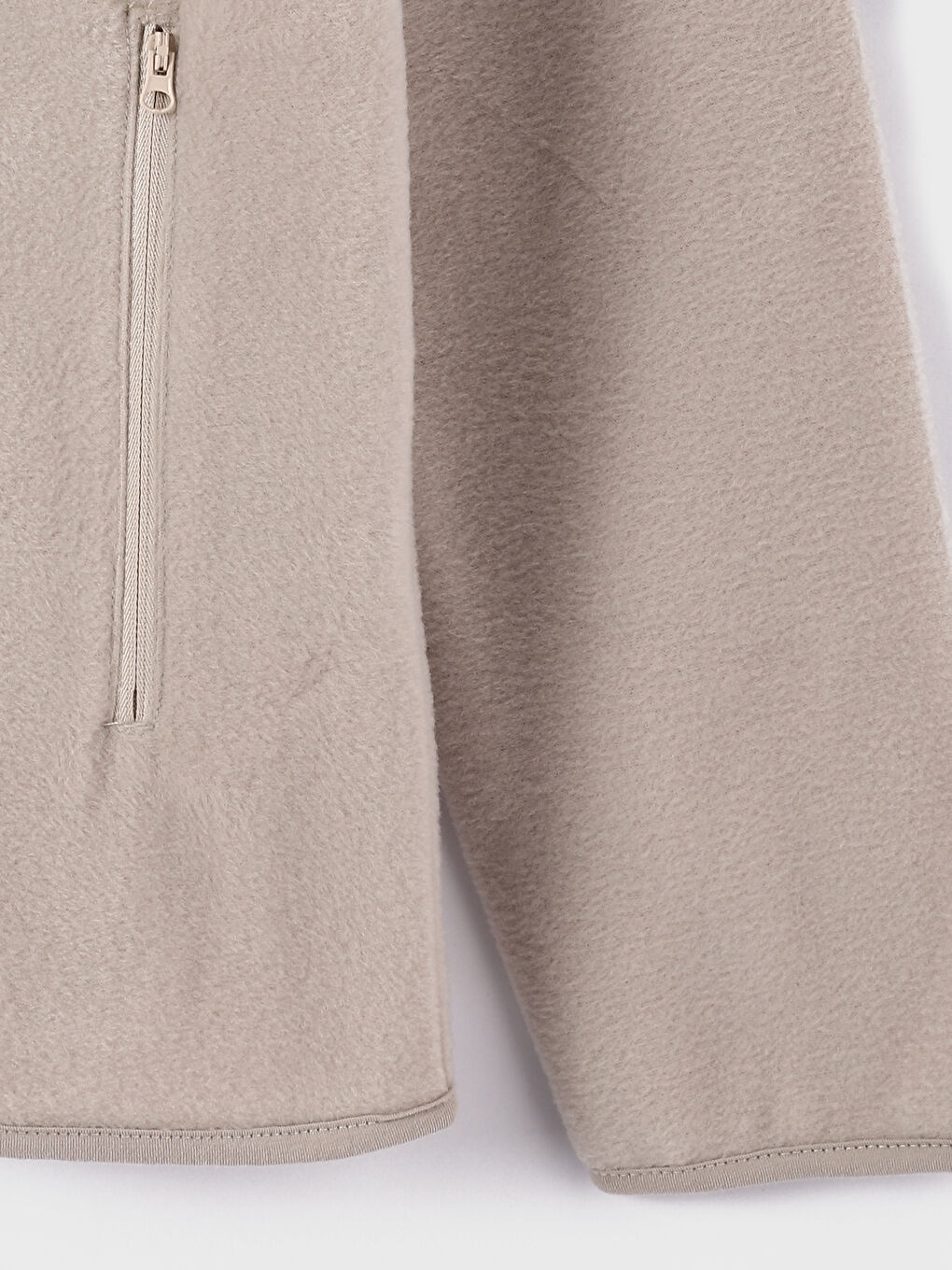 Funnel Neck Long Sleeve Men's Polar Cardigan-3