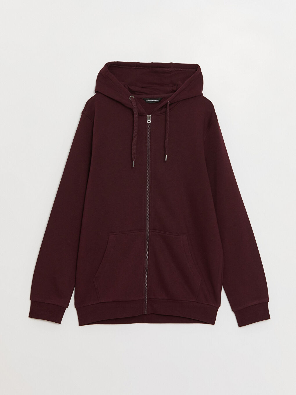 Hooded Long Sleeve Men's Thick Zip-Up Sweatshirt-5