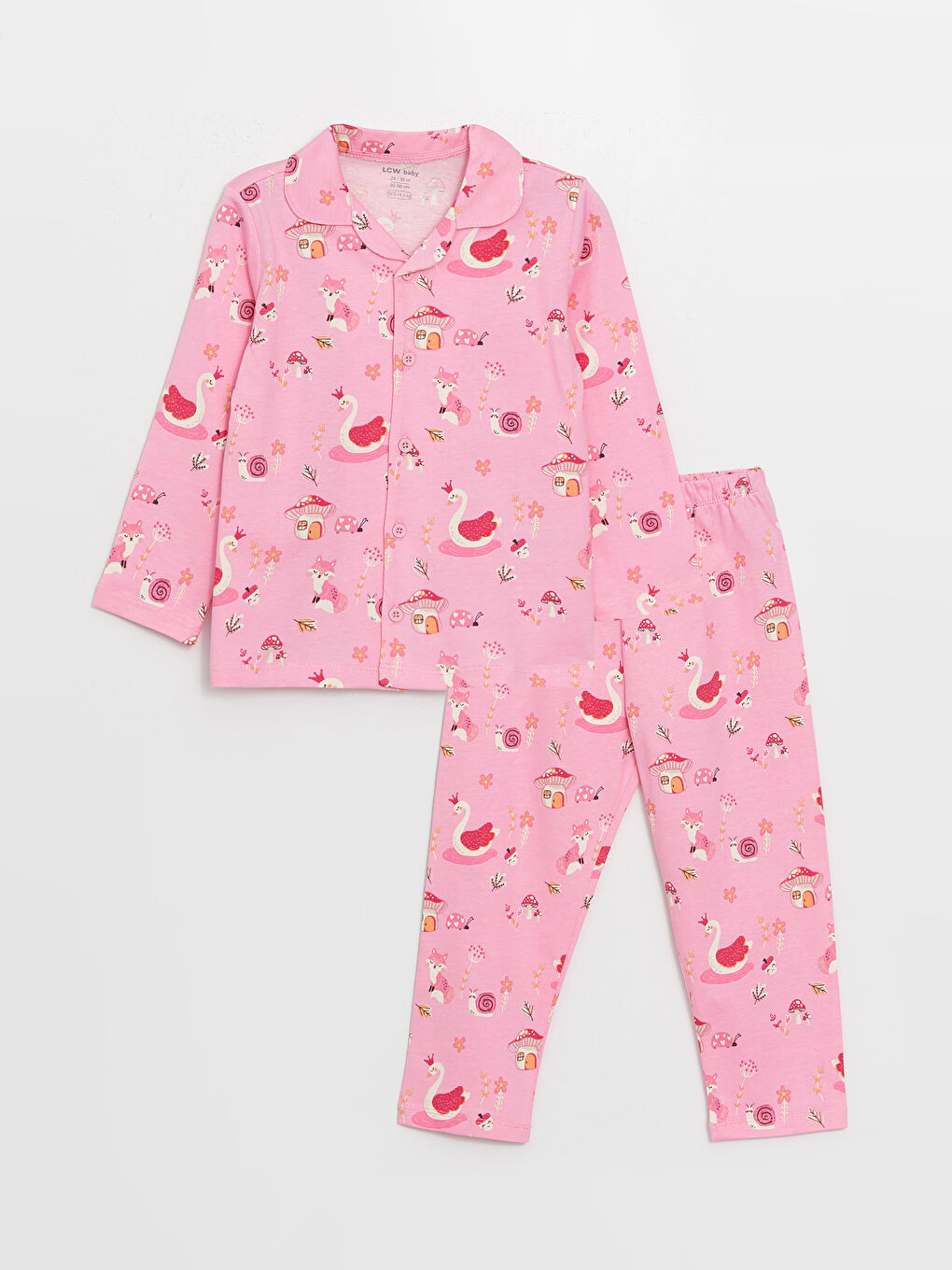 Ensemble de pyjama pour filles bébé à col roulé