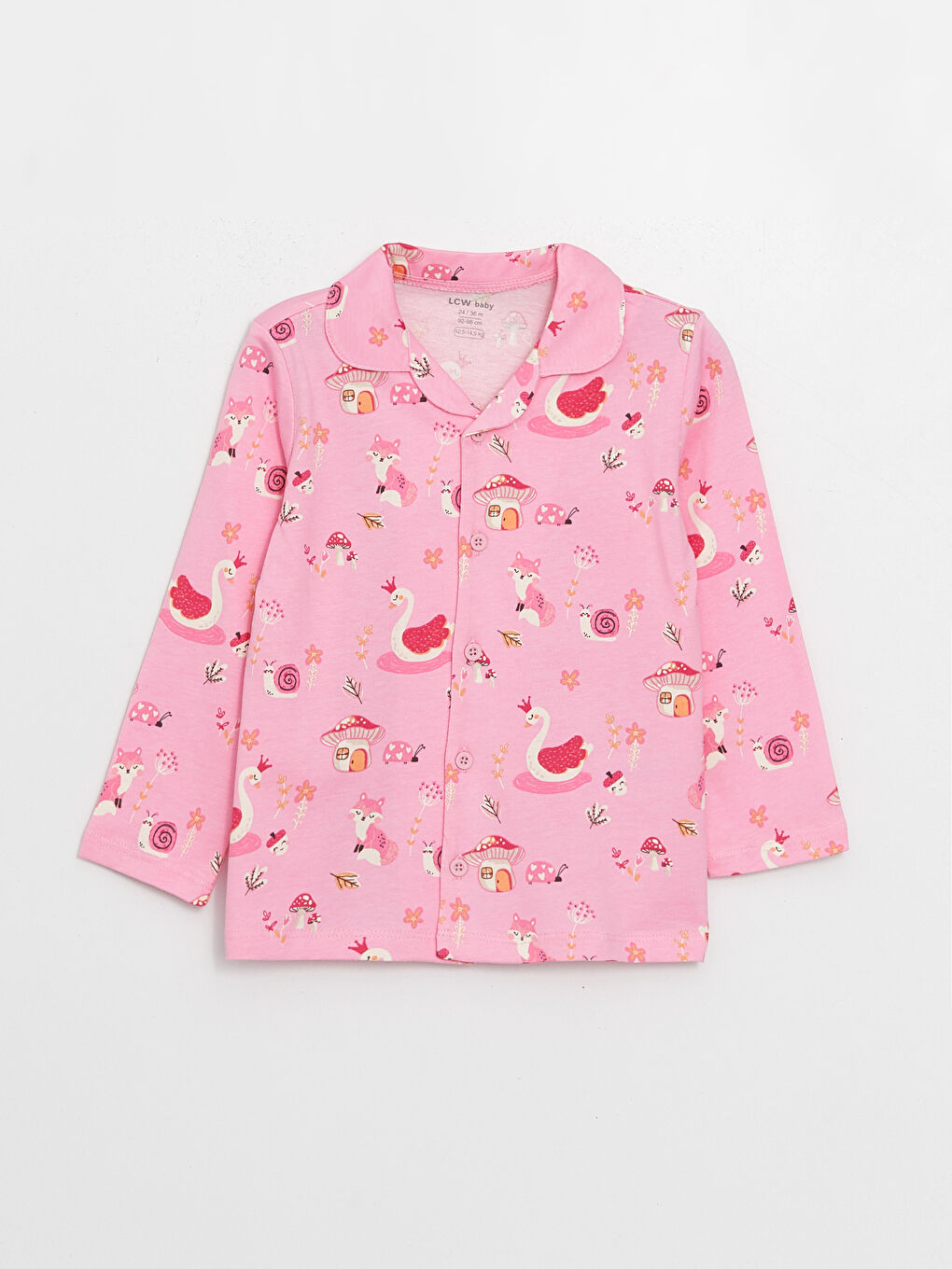 Ensemble de pyjama pour filles bébé à col roulé-1