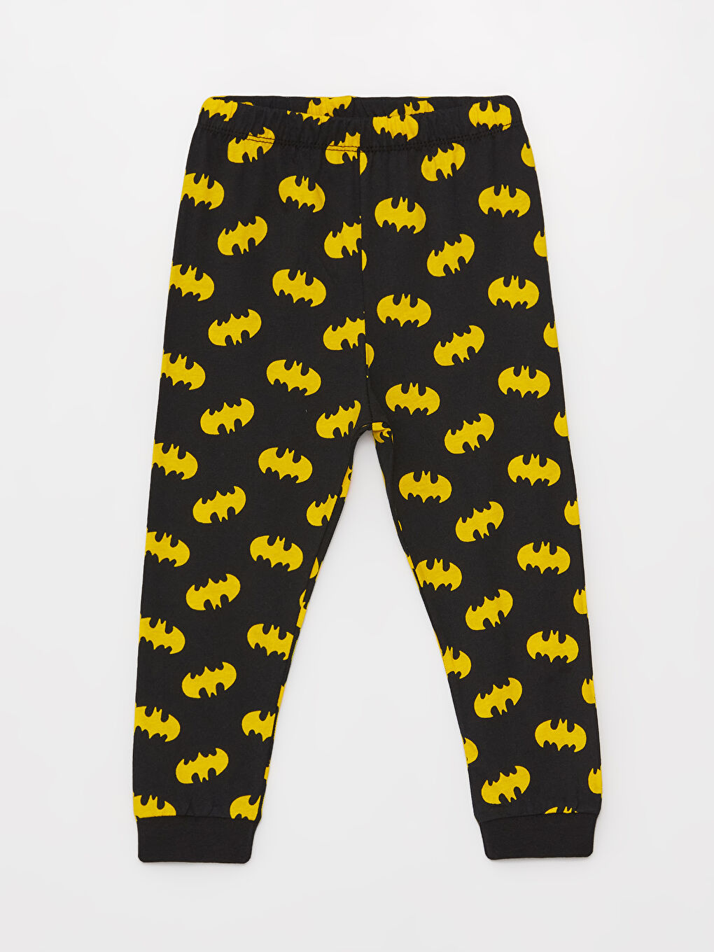 LCW baby Siyah Bisiklet Yaka Uzun Kollu Batman Baskılı Erkek Bebek Pijama Takımı - 5