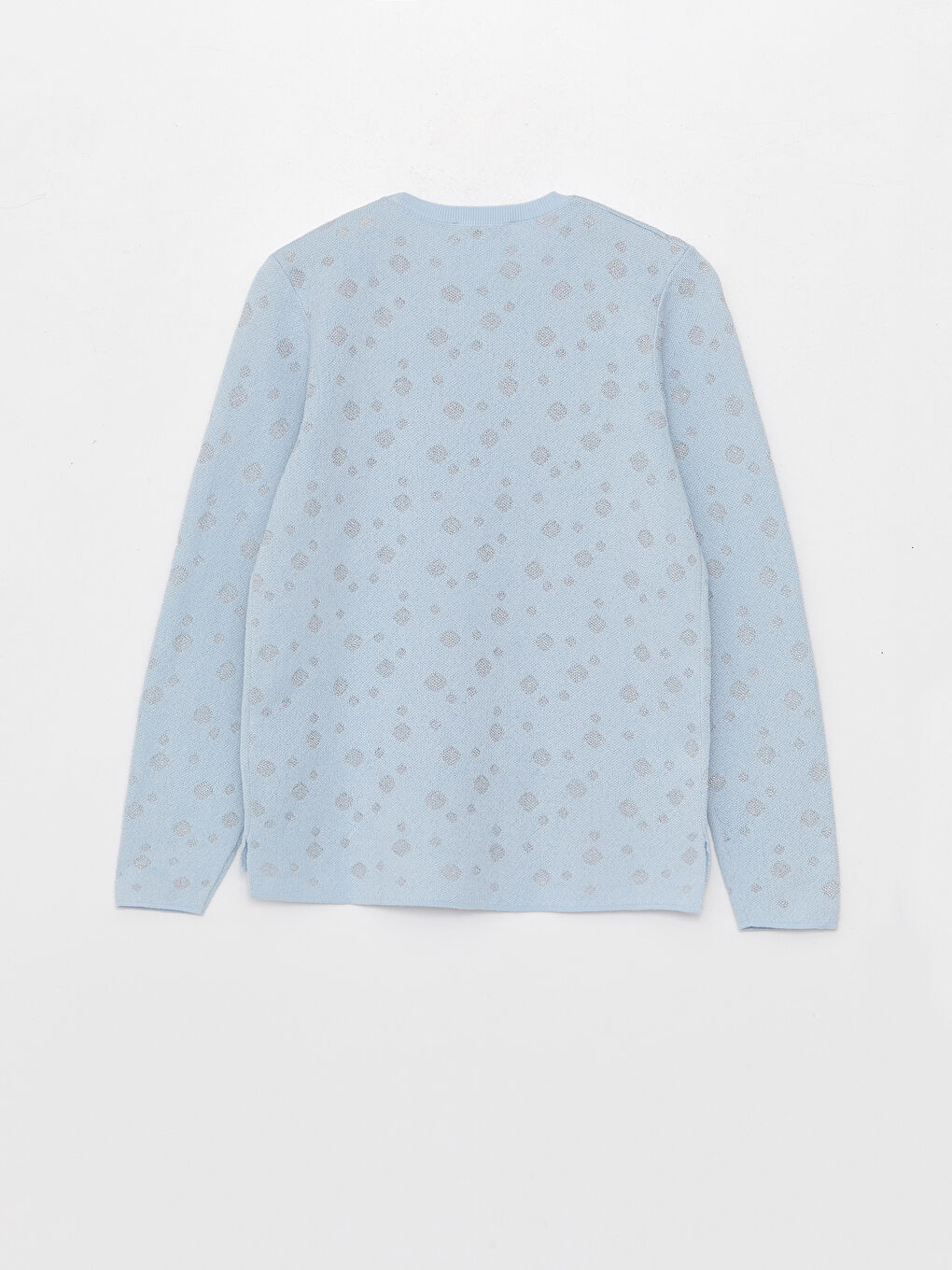 LCWAIKIKI Basic Crew Neck Patterned Long Sleeve Women's Knitwear Sweater -W31751Z8-G0K