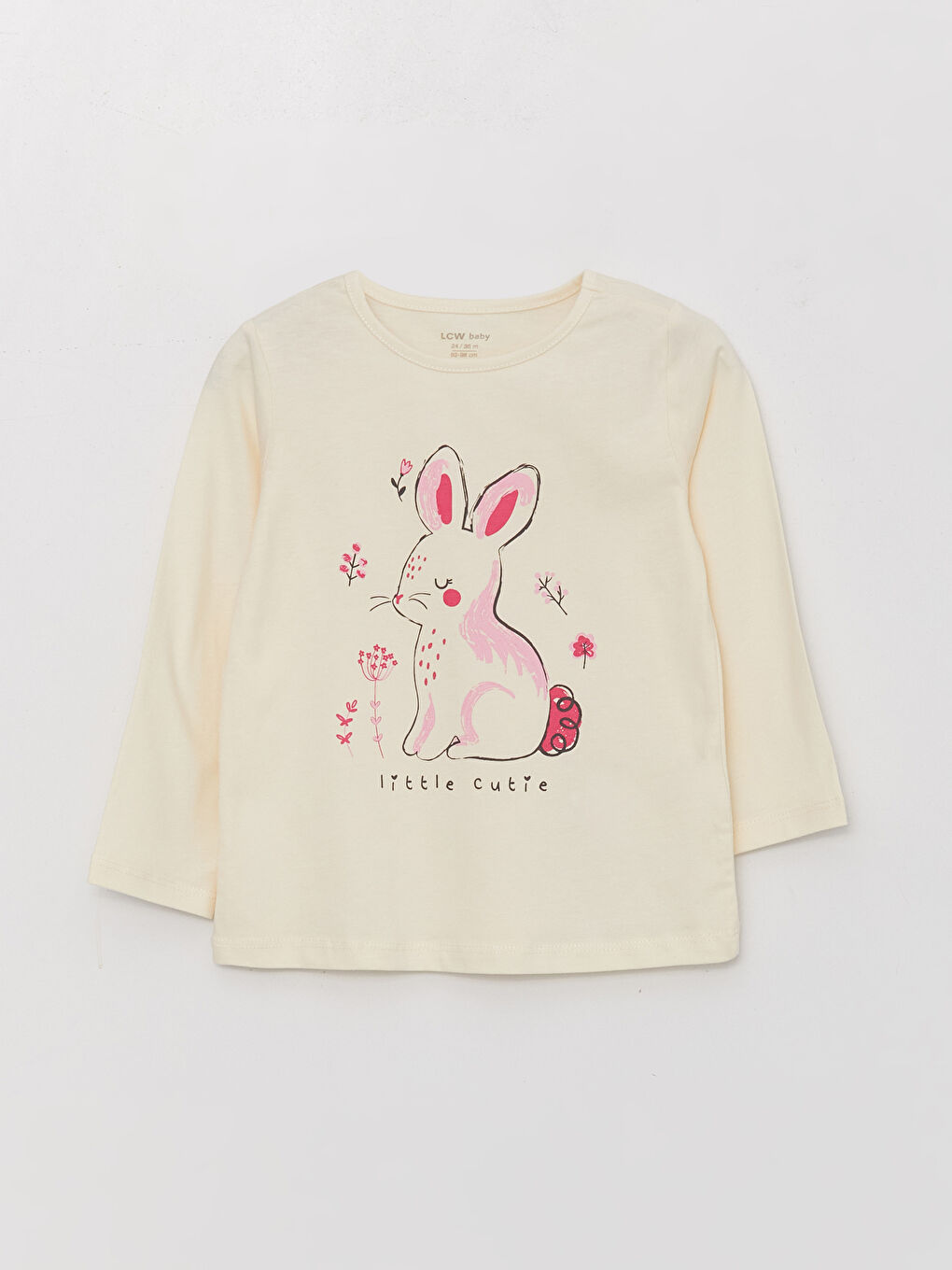 Crew Neck Printed Baby Girls 2 Pack Pyjama Set-1