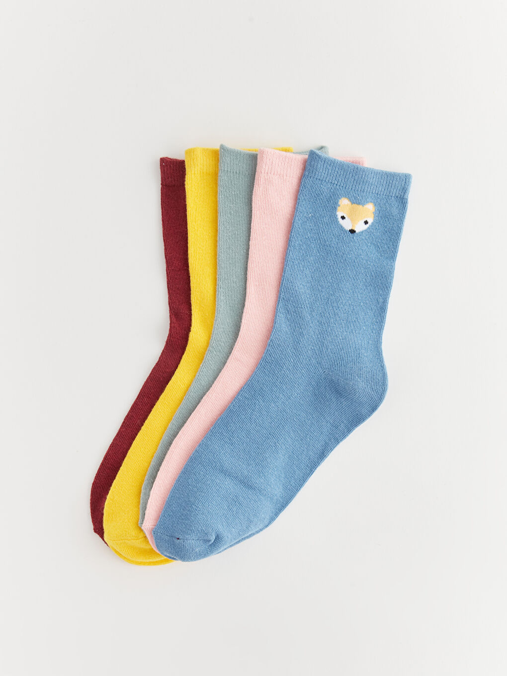 принтті әйелдерге арналған тобық шұлықтары 5 данадан тұратын-1