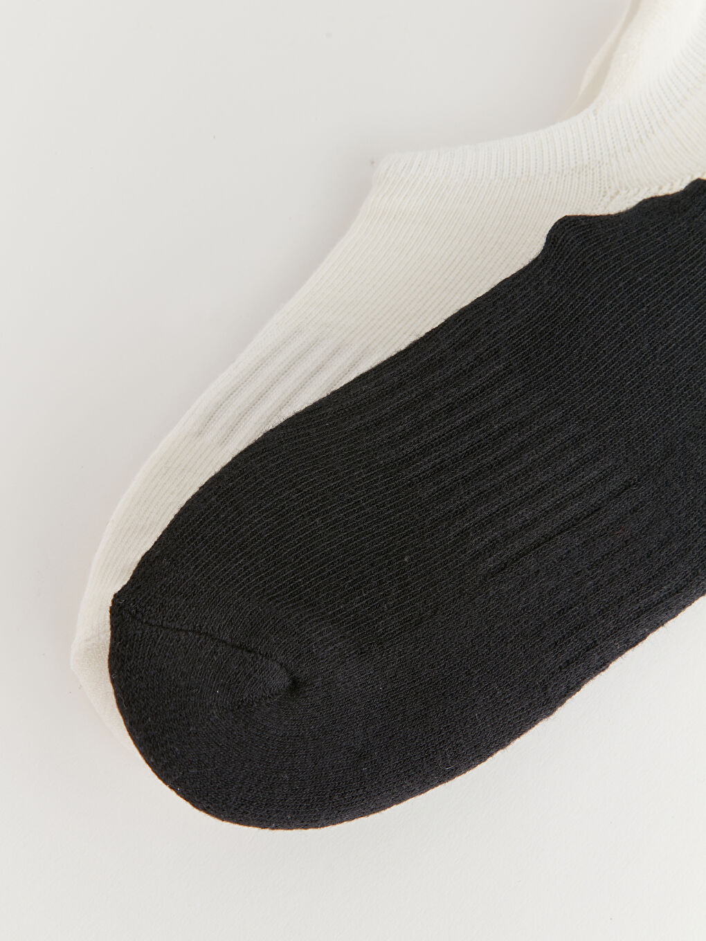 Siyah Kadın Düz Patik Çorap 2'li-2