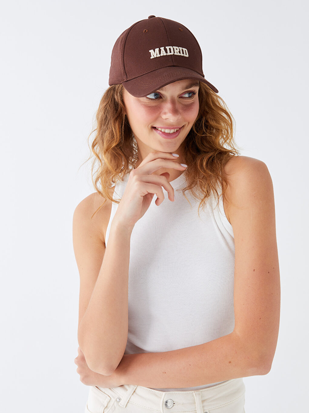 Text Embroidered Women's Baseball Cap-1