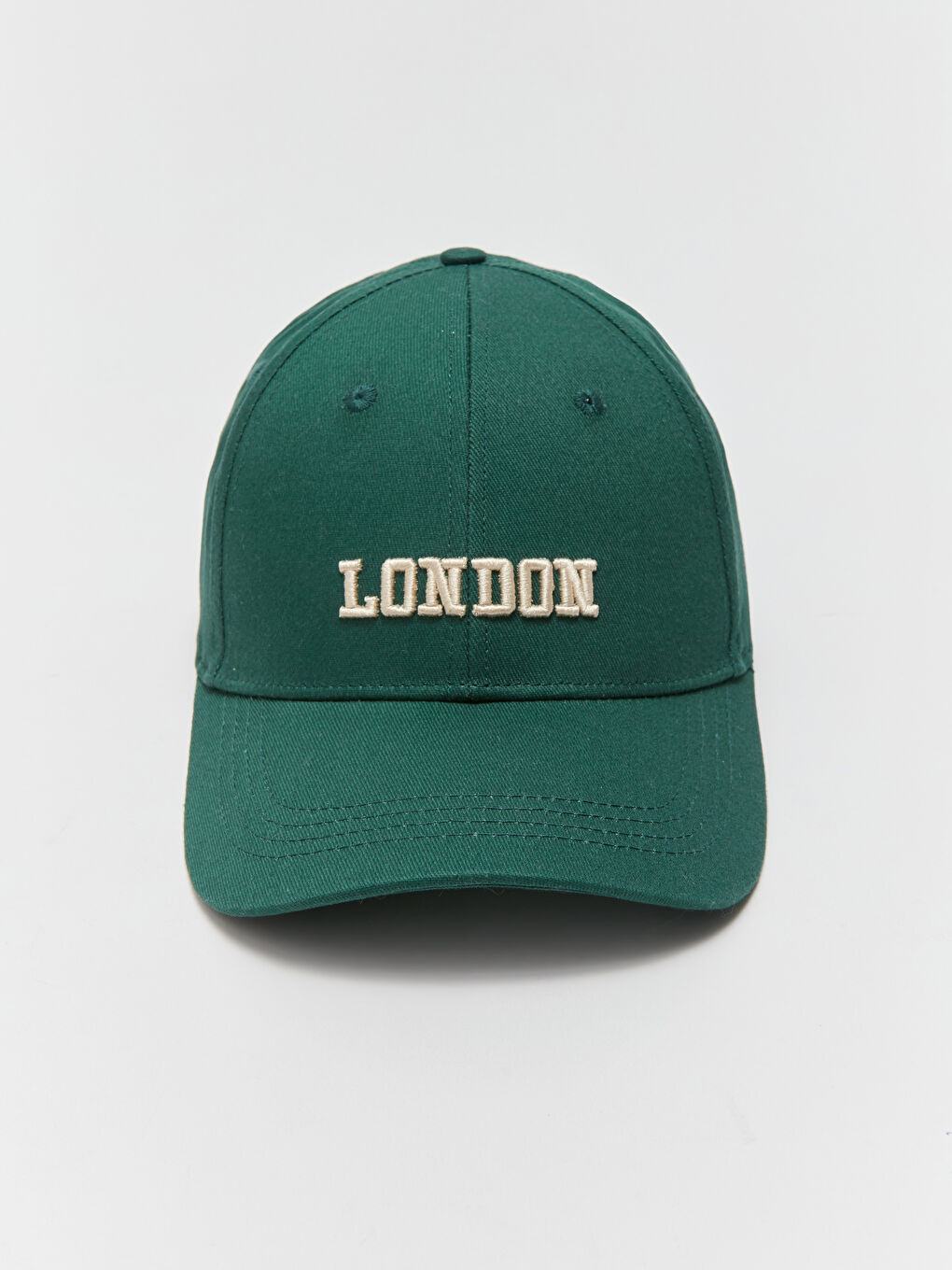 Yeşil Yazı Nakışlı Kadın Kep Şapka-2