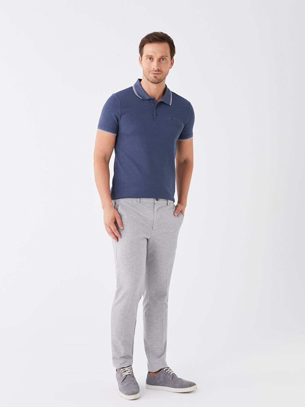 SOUTHBLUE Gri Slim Fit Erkek Pantolon - 1