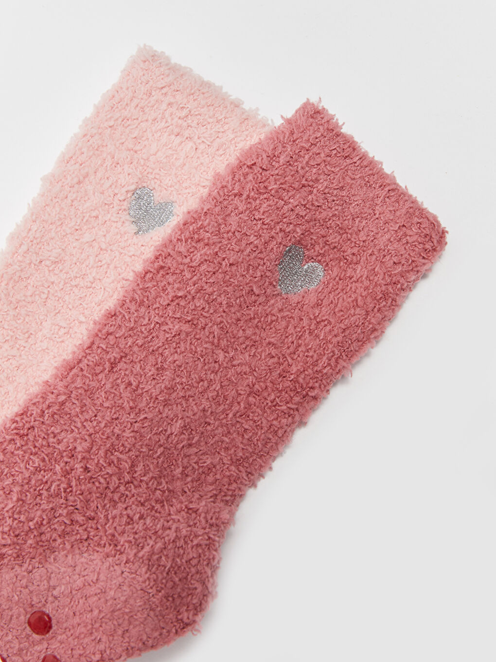 LCW DREAM Heart Embroidered Women's Home Socks 2-Pack -W31841Z8-GVS