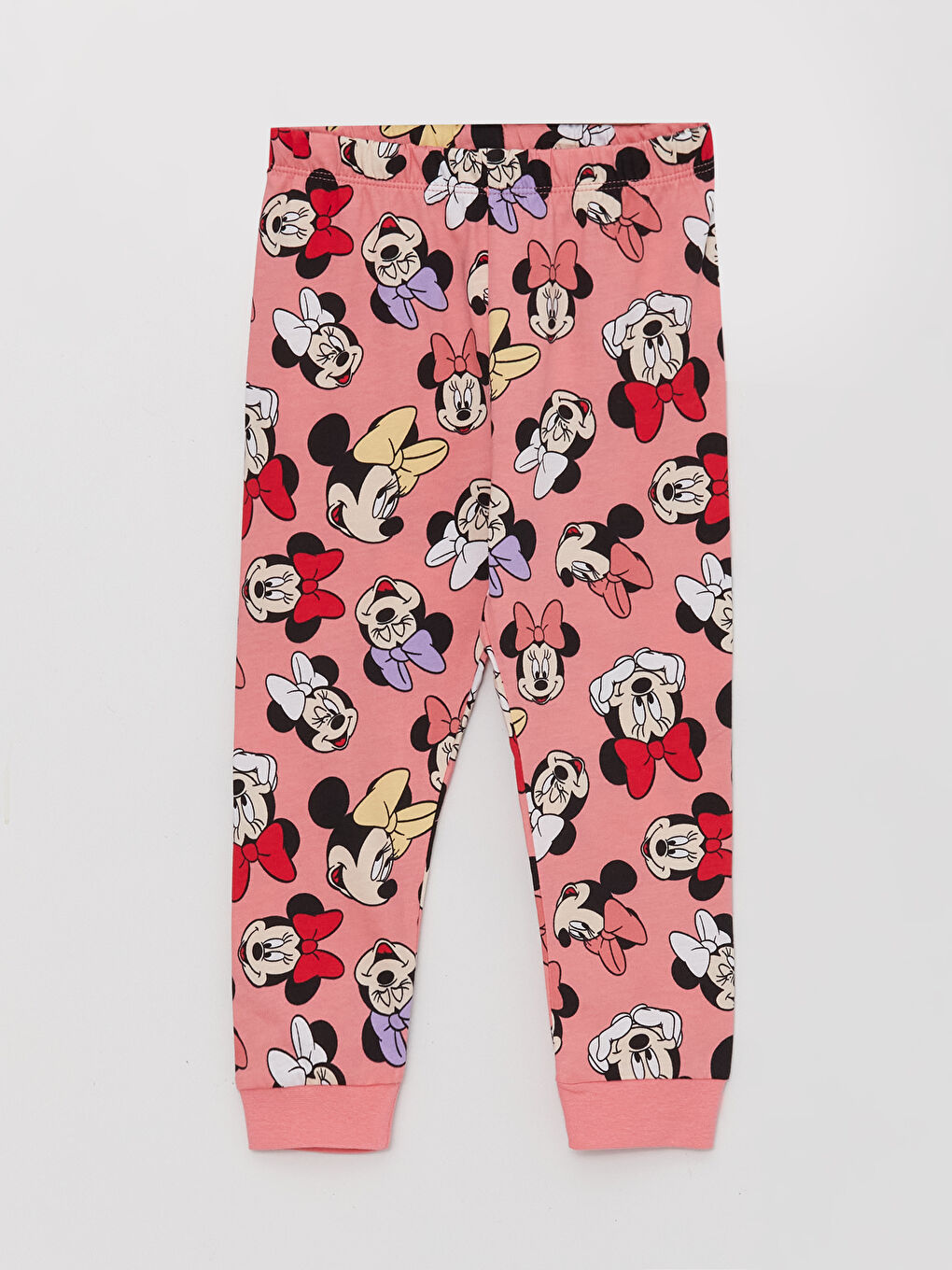 LCW baby Pembe Baskılı Minnie Mouse Baskılı Kız Bebek Pijama Takımı - 3