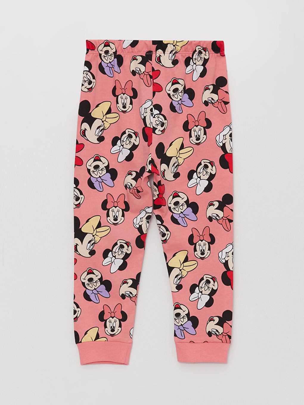 LCW baby Pembe Baskılı Minnie Mouse Baskılı Kız Bebek Pijama Takımı - 4