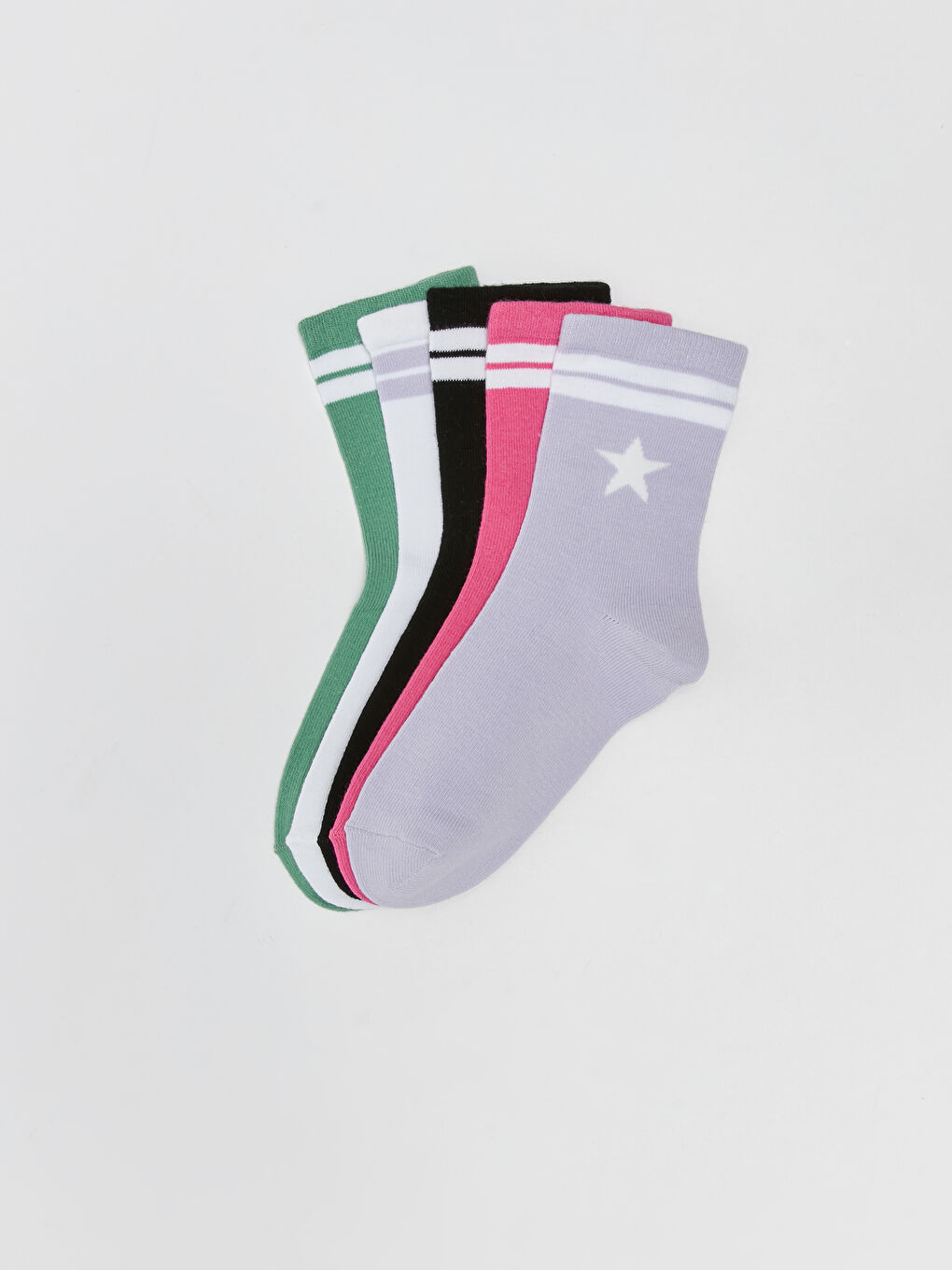 Chaussettes de Cheville à Motifs pour Filles Lot de 5 Pièces-1