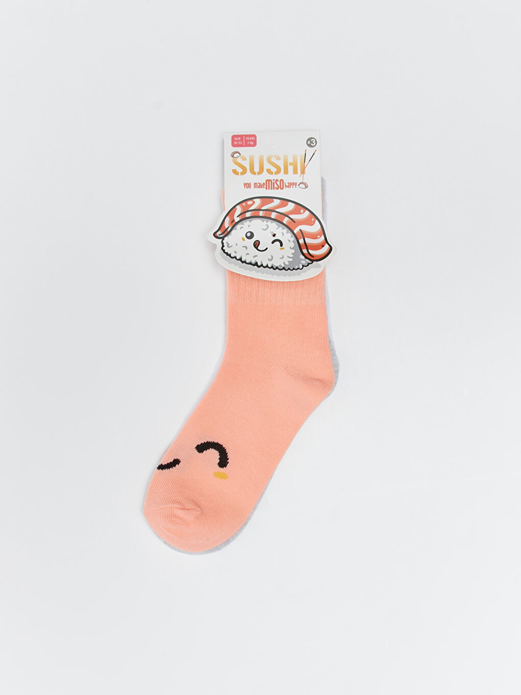 Mercan Desenli Kız Çocuk Soket Çorap 3'lü-2