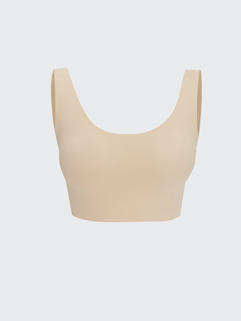 Pembe Balensiz Dolgusuz Düz Seamless Sporcu Sütyen