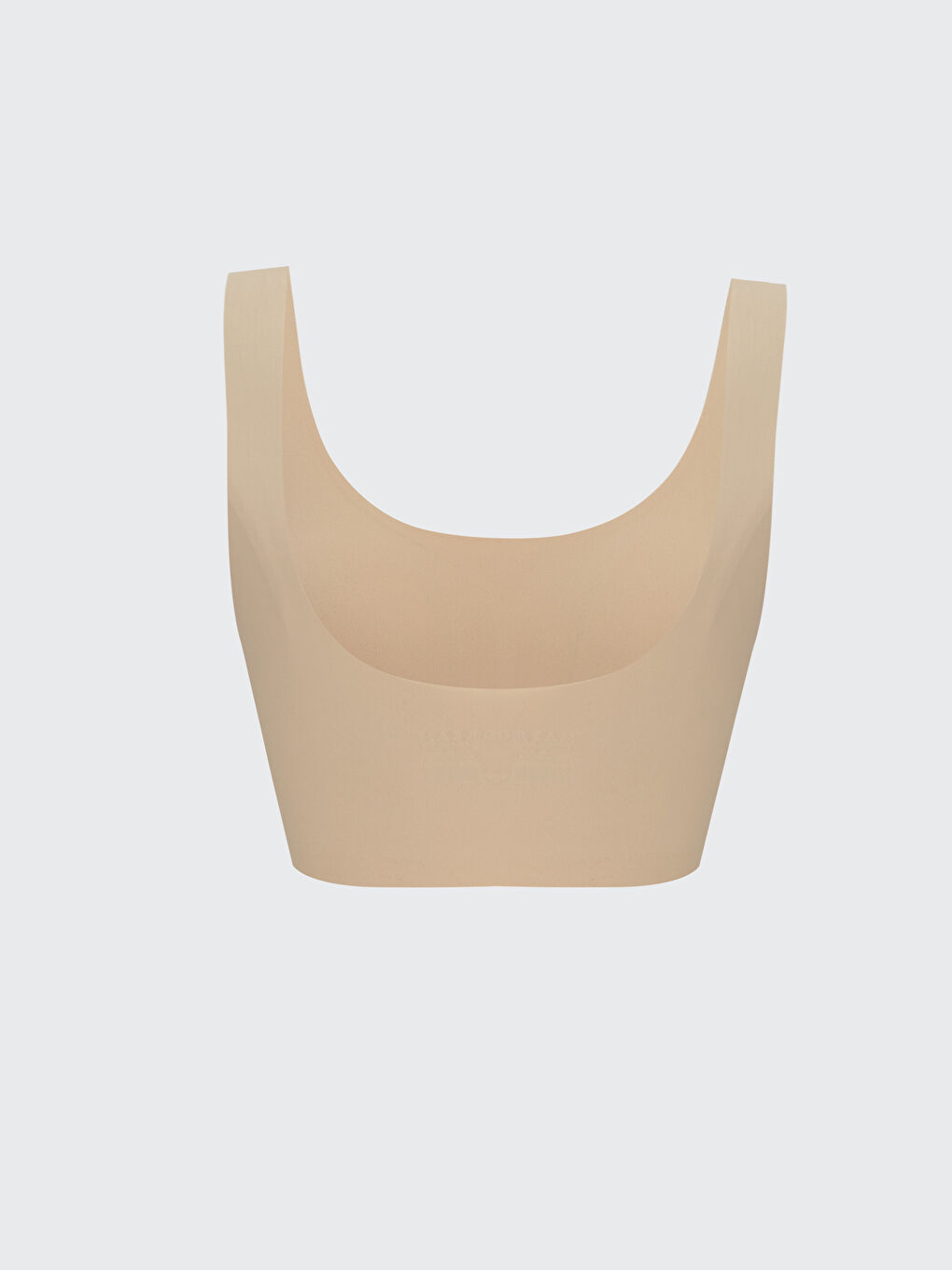 Pembe Balensiz Dolgusuz Düz Seamless Sporcu Sütyen-1