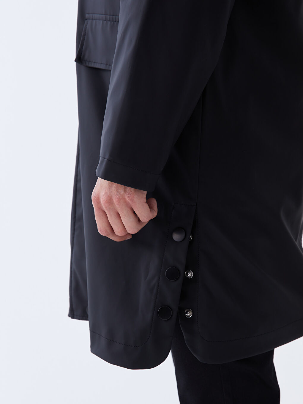 معطف نسائي عادي بقبّ-3