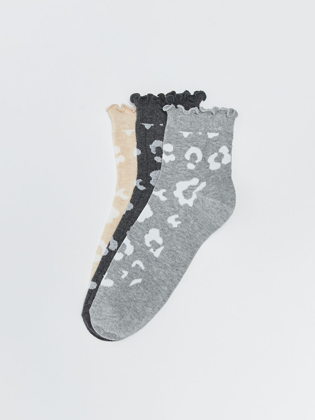 Șosete până la gleznă pentru Femei cu model, pachet de 3-1