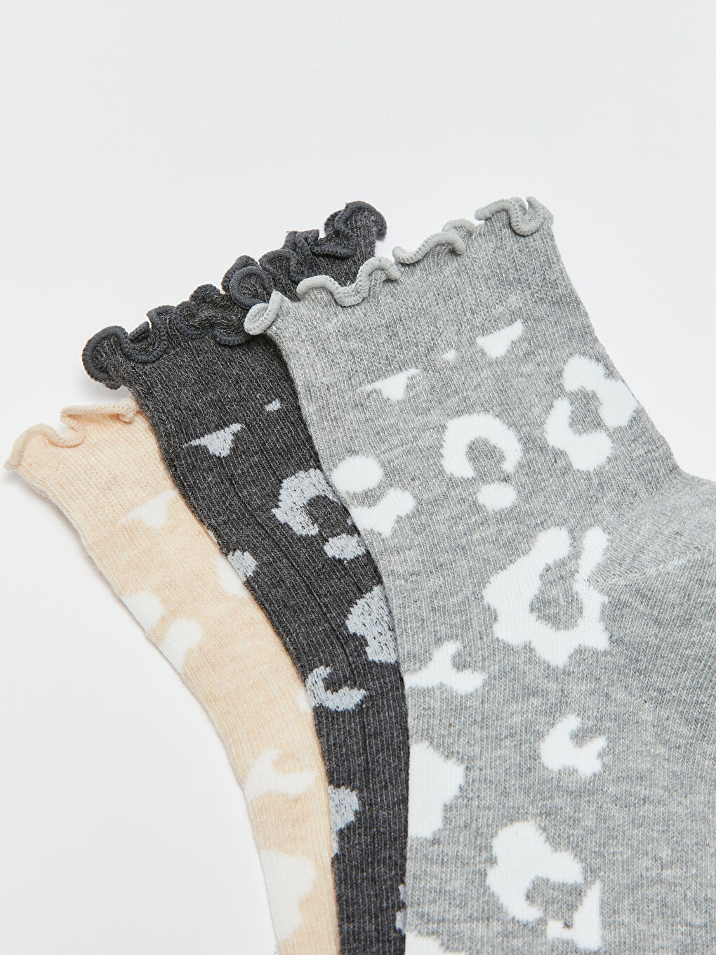 Șosete până la gleznă pentru Femei cu model, pachet de 3-2