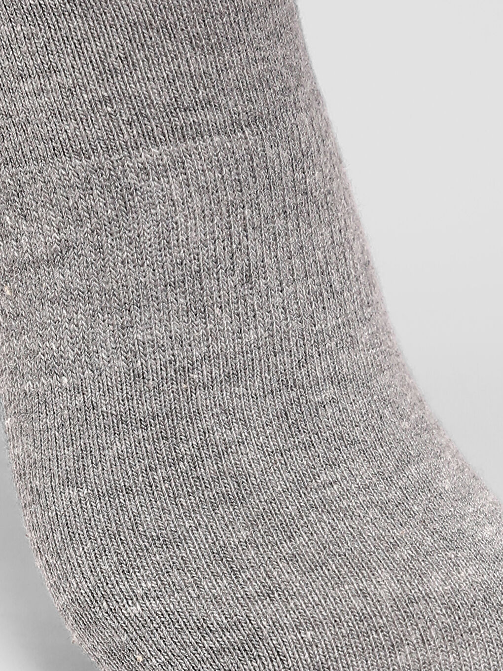 Beyaz Kadın Düz Patik Çorap 5'li-9