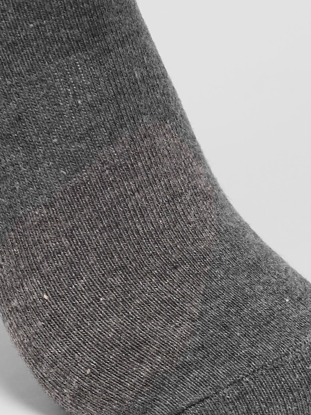 Beyaz Kadın Düz Patik Çorap 5'li-12