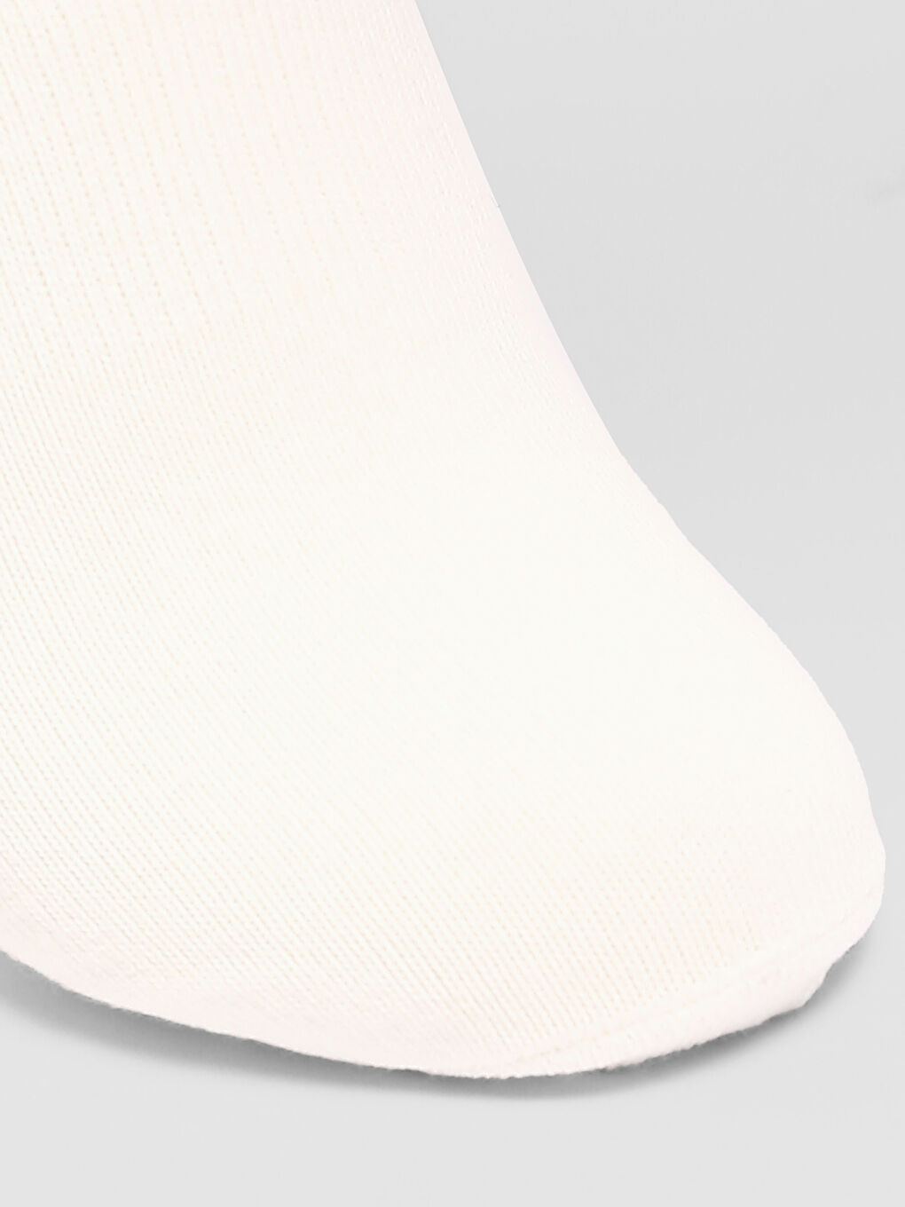 Beyaz Kadın Düz Patik Çorap 5'li-15