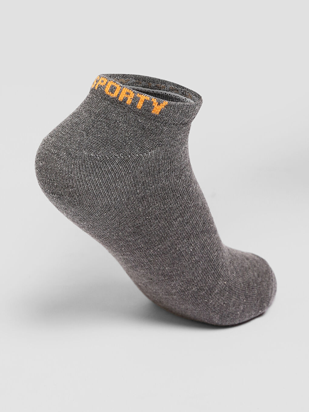 Beyaz Kadın Düz Patik Çorap 5'li-10