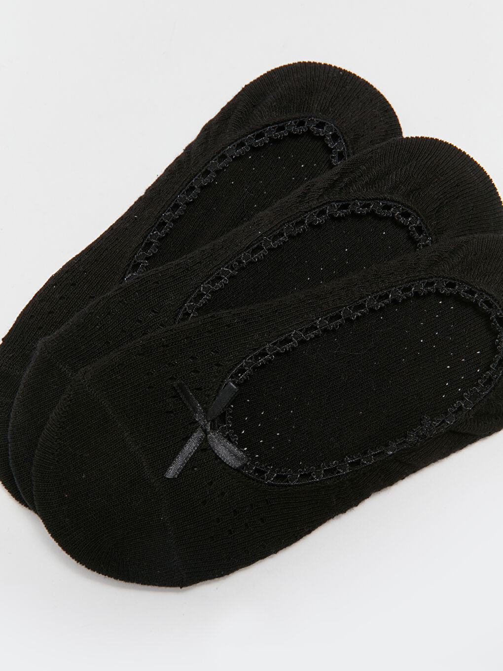 LCW DREAM Bow Detail Women's Ballet Socks 3-Pack -W31996Z8-J0F