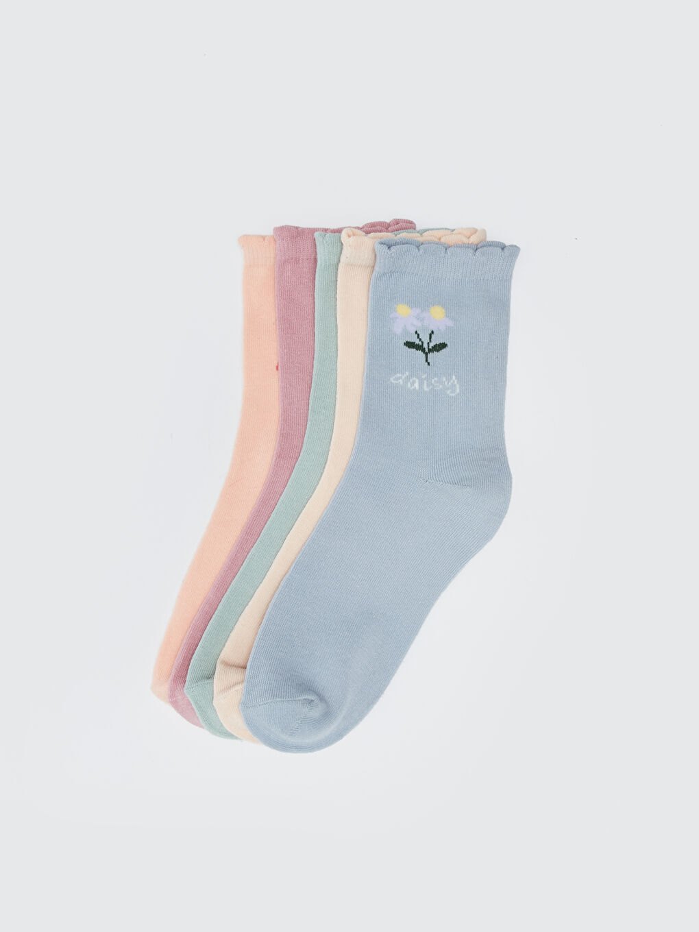 LCW DREAM Printed Women's Ankle Socks 5 Pack -W32006Z8-J2P