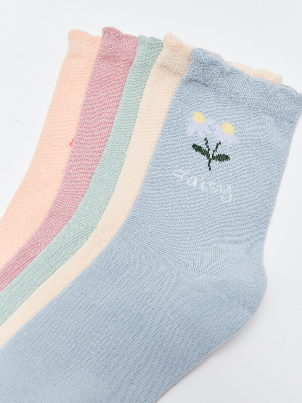 LCW DREAM Printed Women's Ankle Socks 5 Pack -W32006Z8-J2P