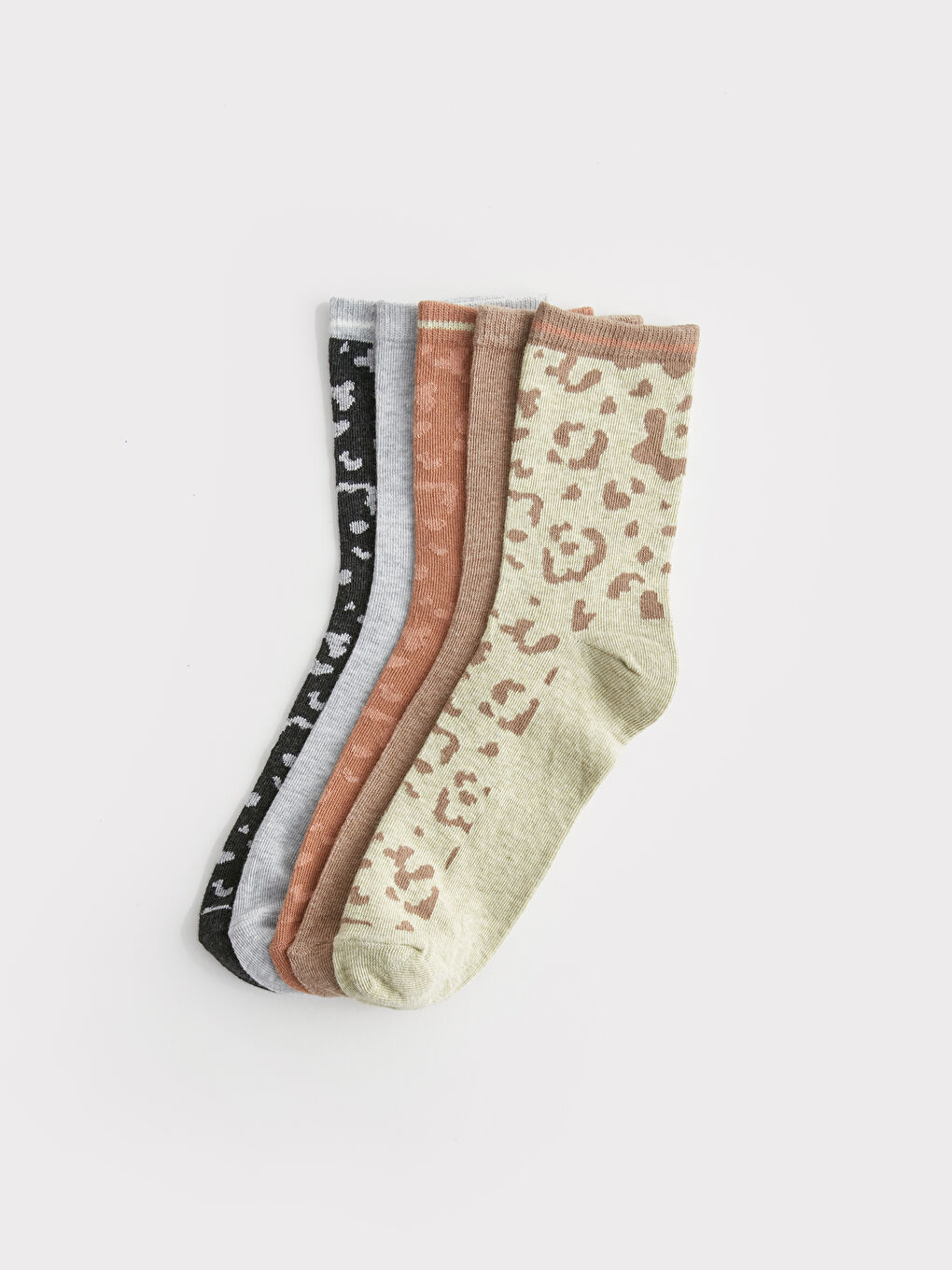 LCW DREAM Patterned Women's Ankle Socks 5 Pack -W32011Z8-L8Q