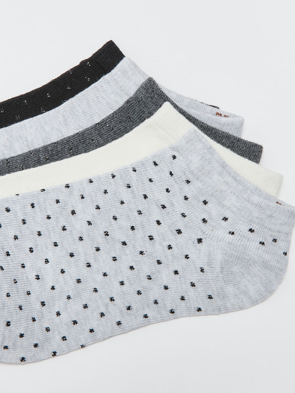 Simli Desenli Kadın Patik Çorap 5'li-2