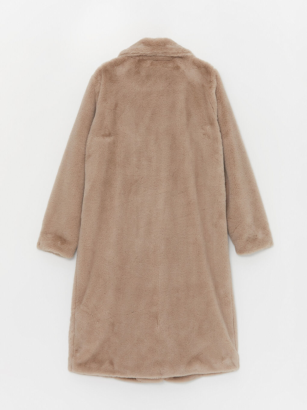 Әйелдерге арналған мойын өрнексіз үлпілдек пальто-8