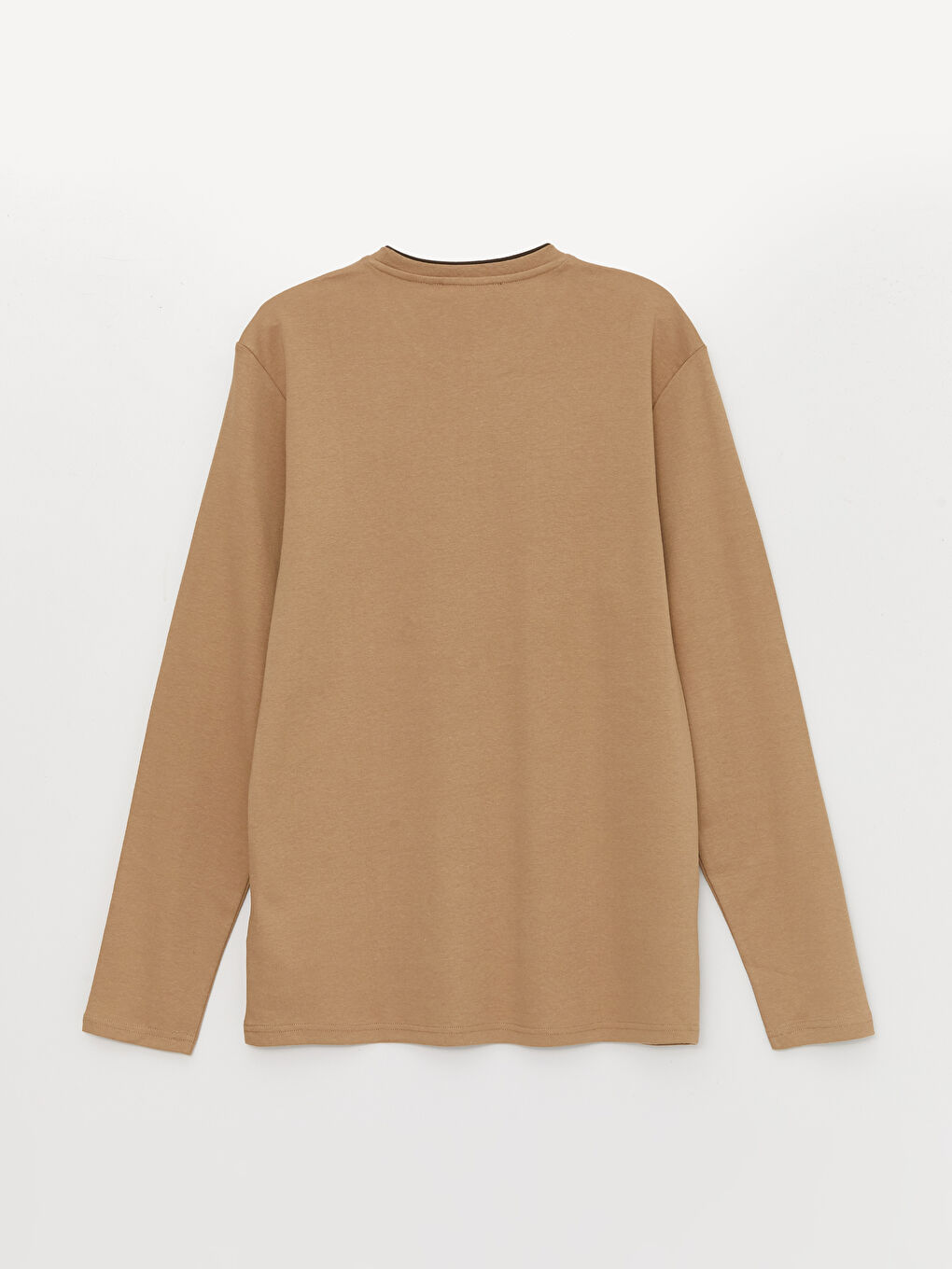 Crew Neck Long Sleeve Printed Men's T-Shirt-6