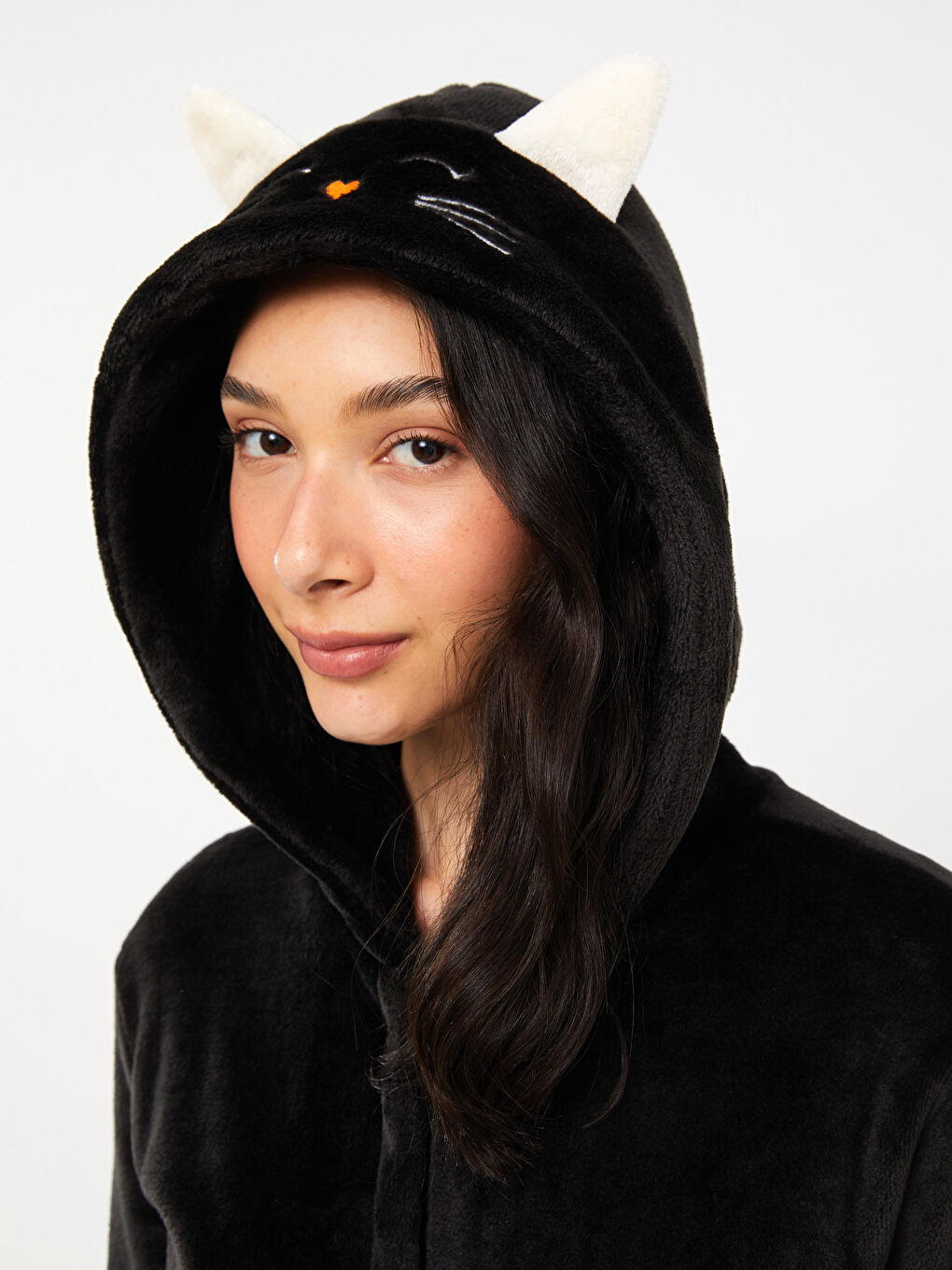 كيس نوم نساء بقبّ مْطَرّْز كم طويل-3