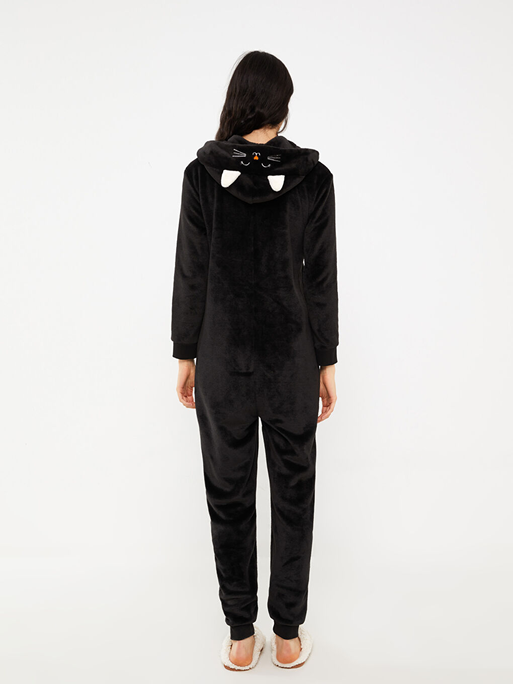 كيس نوم نساء بقبّ مْطَرّْز كم طويل-4