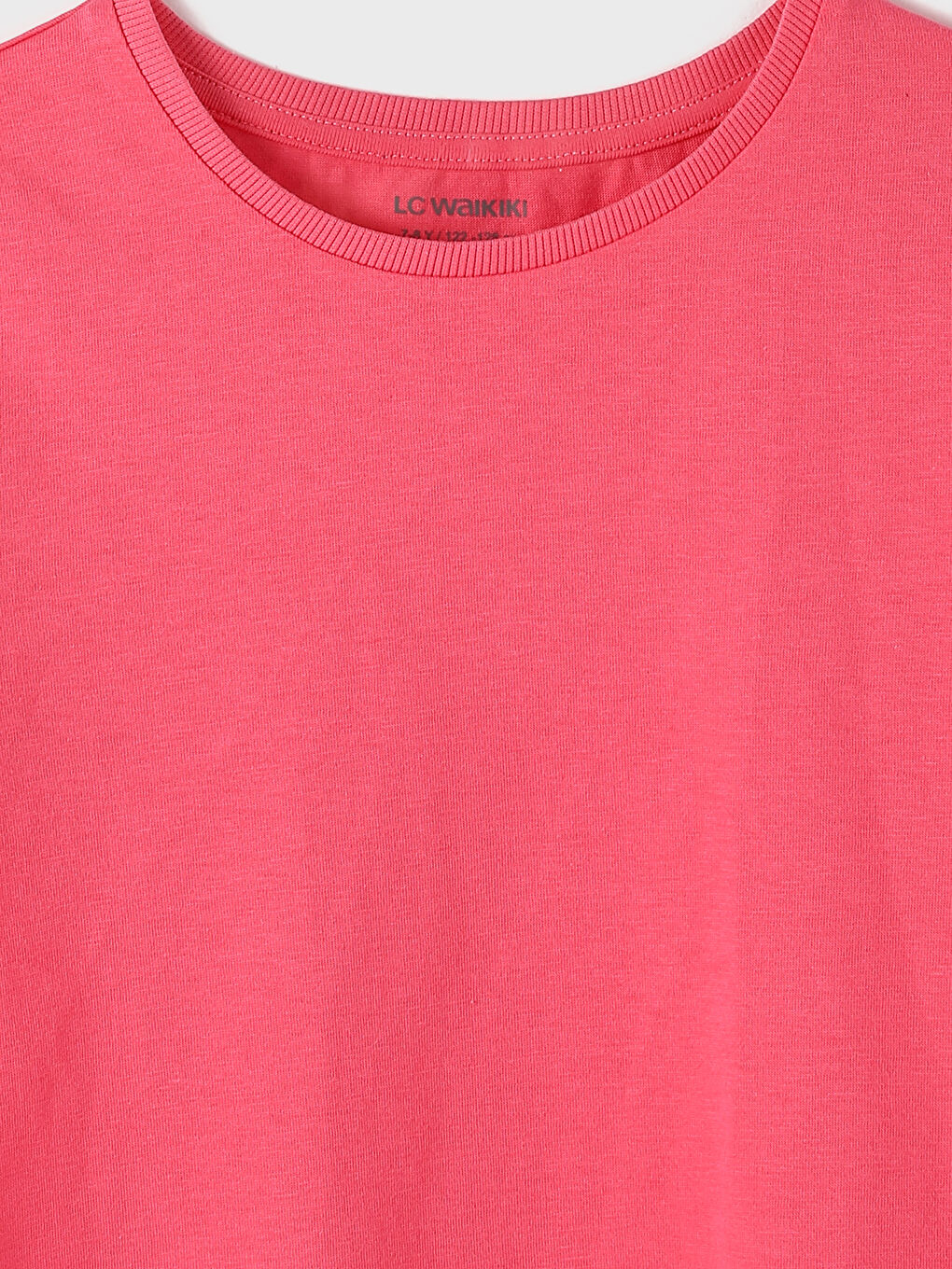 Crew Neck Long Sleeve Basic Girls' T-Shirt-1