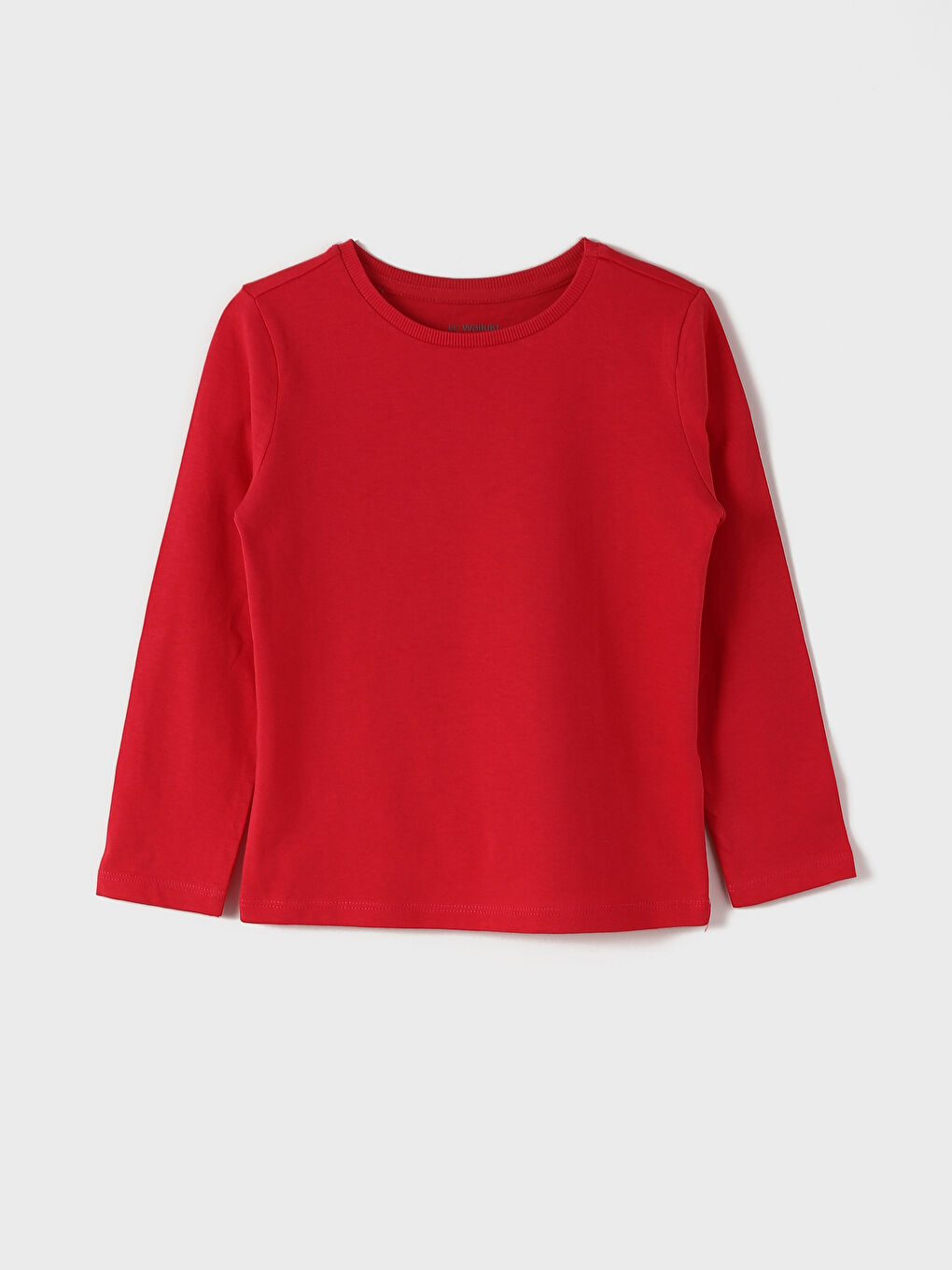 تيشيرت أساسي كم طويل ياقة دائرية للبنات