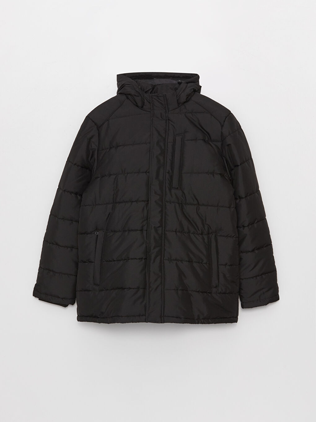 Standard Fit Hooded Men's Coat-6