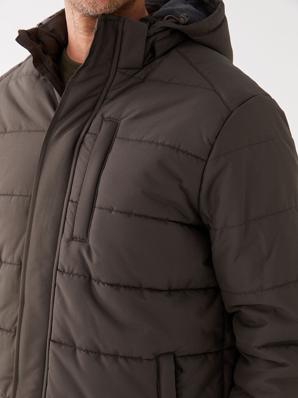 Standard Fit Kapuzenmantel für Herren-4