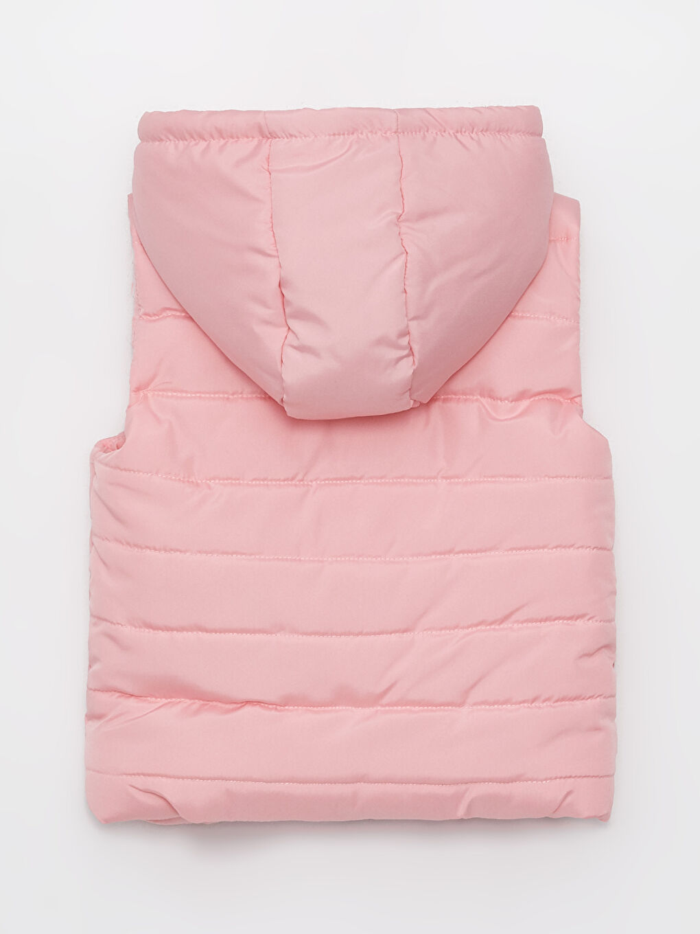 Pembe Kapüşonlu Kız Bebek Şişme Yelek-1
