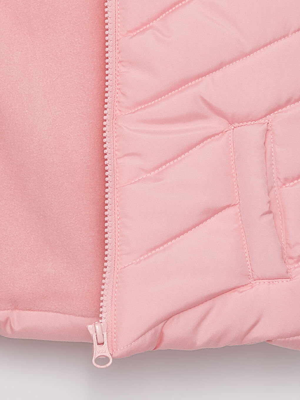 Pembe Kapüşonlu Kız Bebek Şişme Yelek-2