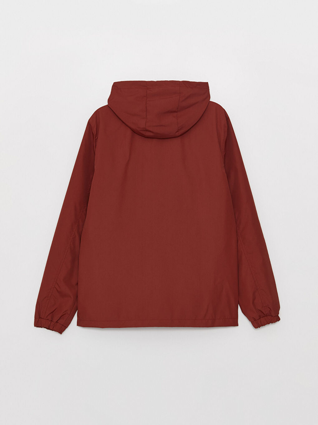 Turuncu Standart Kalıp Kapüşonlu Erkek Yağmurluk-8